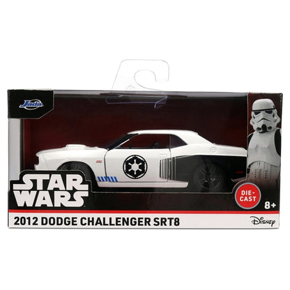 Jada Toys Wars Stormtrooper 2012 Dodge Challenger SRT8 Die-cast Car (1:32, White/Black)