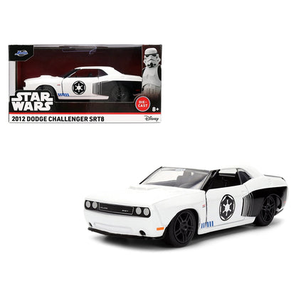 Jada Toys Wars Stormtrooper 2012 Dodge Challenger SRT8 Die-cast Car (1:32, White/Black)