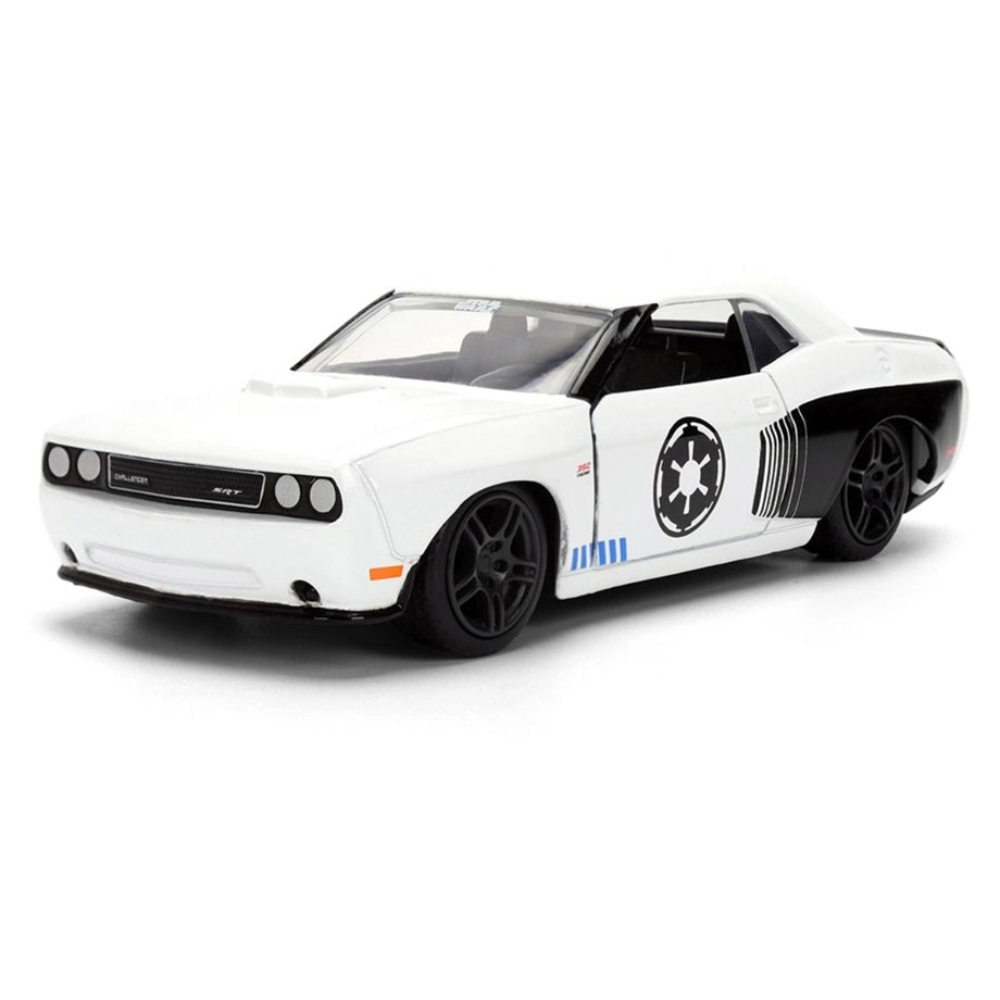 Jada Toys Wars Stormtrooper 2012 Dodge Challenger SRT8 Die-cast Car (1:32, White/Black)