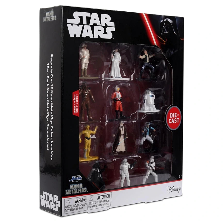 Jada Toys Nano MetalFigs Star Wars Wave 1 Die-cast Figures 12-Pack (4.19 cm)