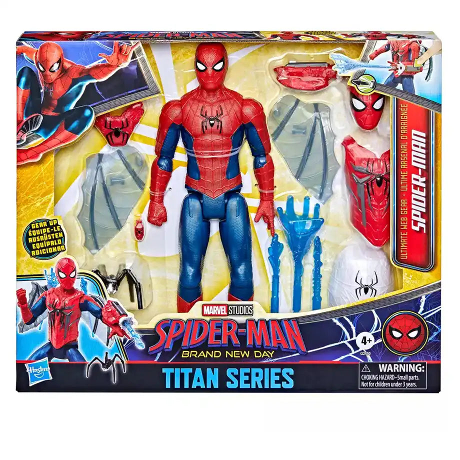 Marvel Spider-Man Brand New Day Titan Series Spider-Man Ultimate Web Gear Action Figure