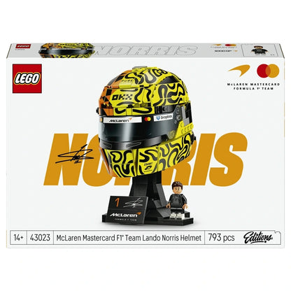 LEGO Editions McLaren Mastercard F1 Team Lando Norris Helmet 43023 Display Model Building Set (793 Pieces)