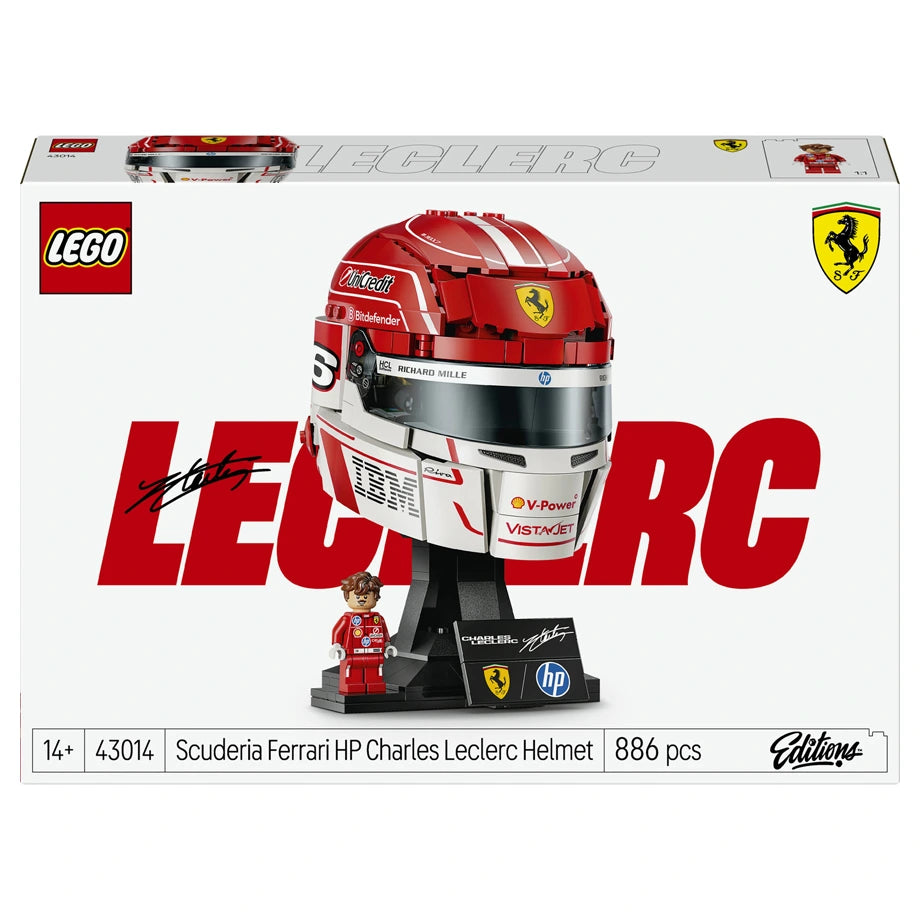 LEGO Editions Scuderia Ferrari HP Charles Leclerc Helmet 43014 Building Set (886 Pieces)