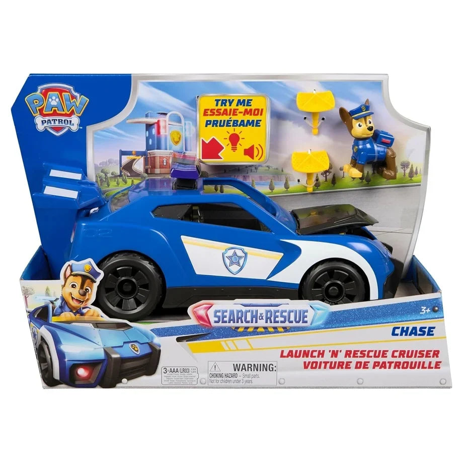 Spin Master PAW Patrol Search & Rescue Chase Launch 'N Rescue Cruiser Vehicle Playset (Blue)