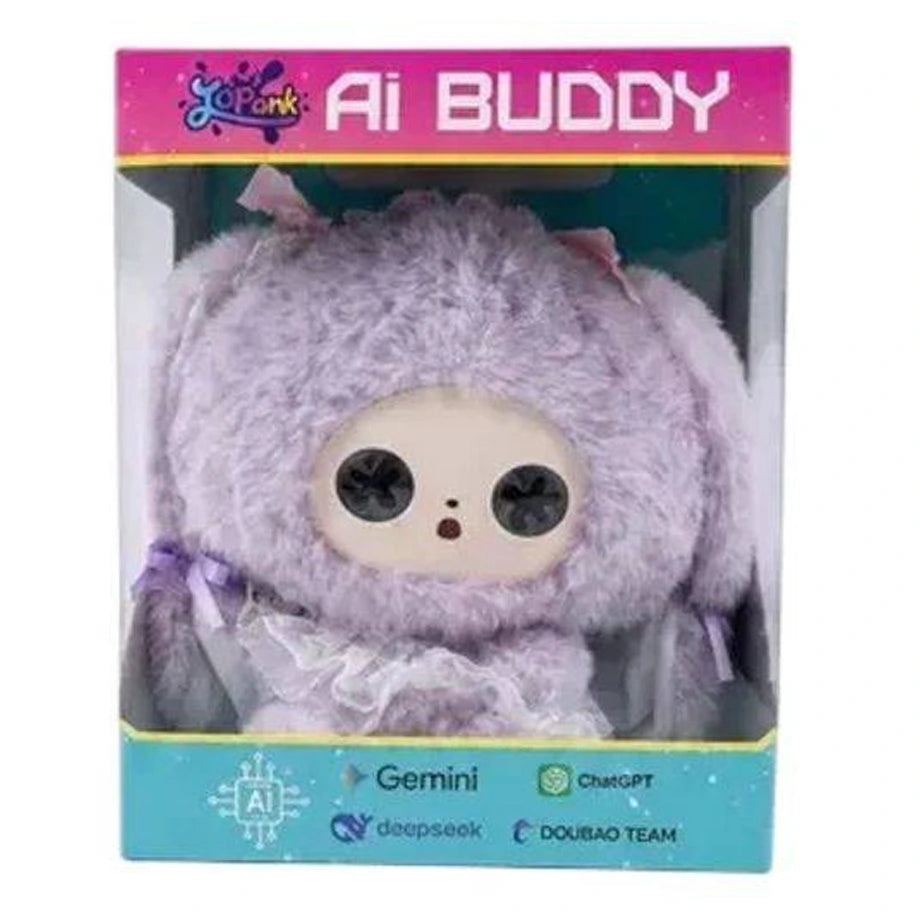 AI Buddy Mood Buddies Mira Interactive Plush Toy (25 cm, Purple)