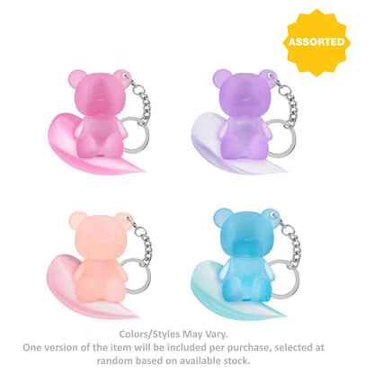 Mini Glam Teddy Bear Shimmer Lotion Keychain (1.28 ml, Assorted)