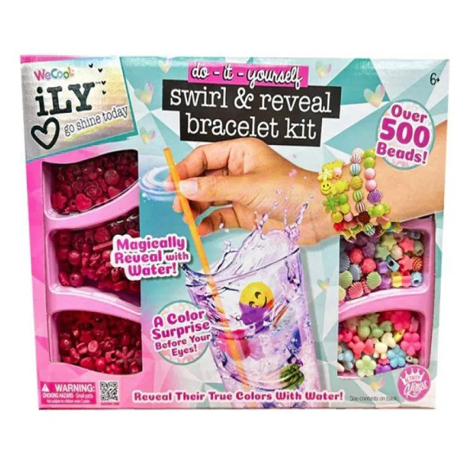 We Cool Activity Kings iLY DIY Swirl & Reveal Bracelet Making Kit (500+ Beads)