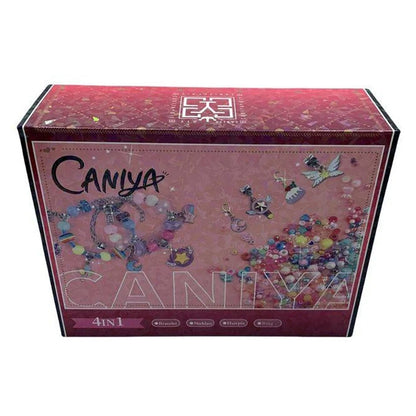 Caniya 4-in-1 DIY Beads Jewelry Making Kit with Book Shaped Jewelry Box (2,000 Pieces)