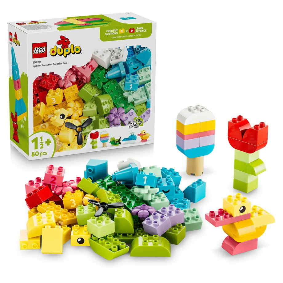 LEGO DUPLO Classic Colorful Creative Box Building Toy Set 10479 (131 Pieces)