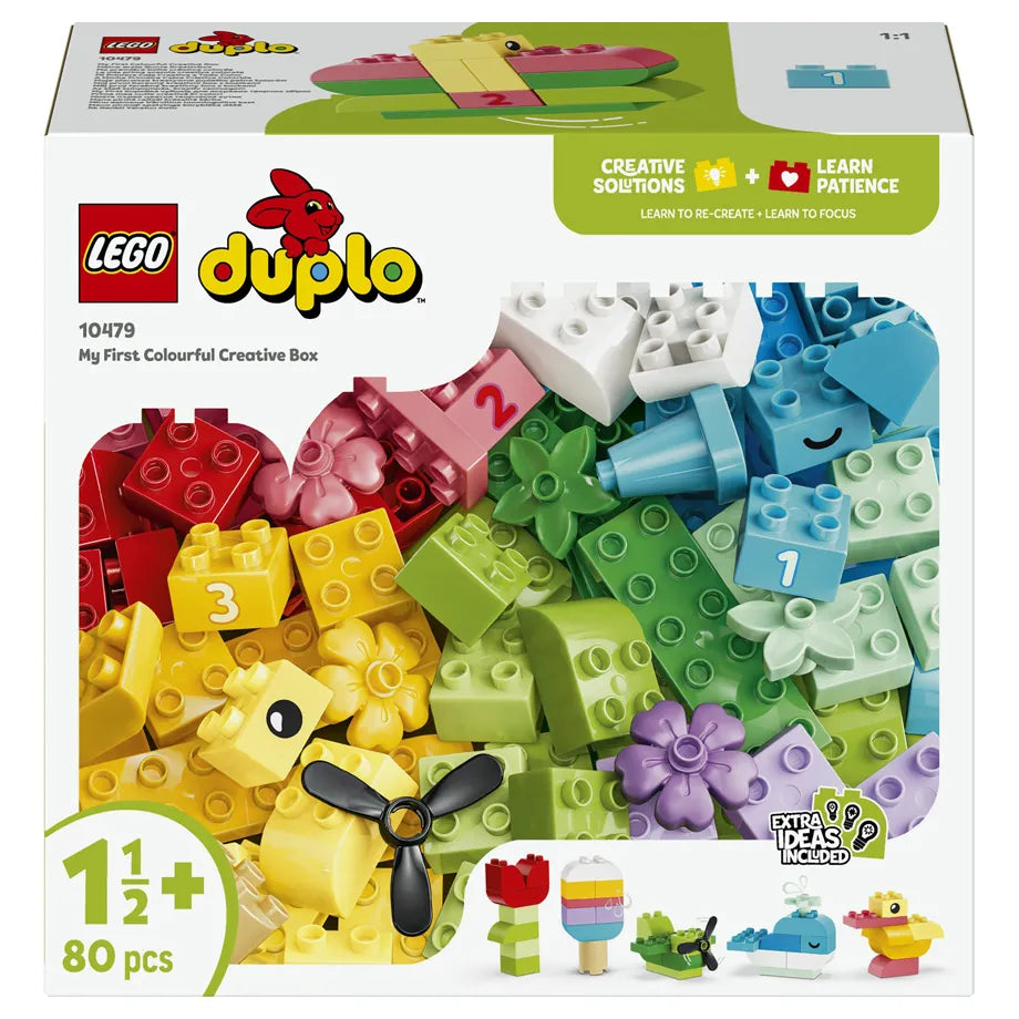 LEGO DUPLO Classic Colorful Creative Box Building Toy Set 10479 (131 Pieces)