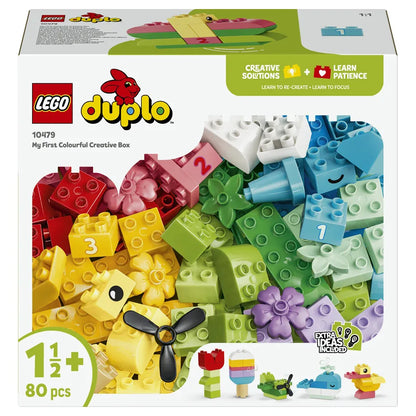 LEGO DUPLO Classic Colorful Creative Box Building Toy Set 10479 (131 Pieces)