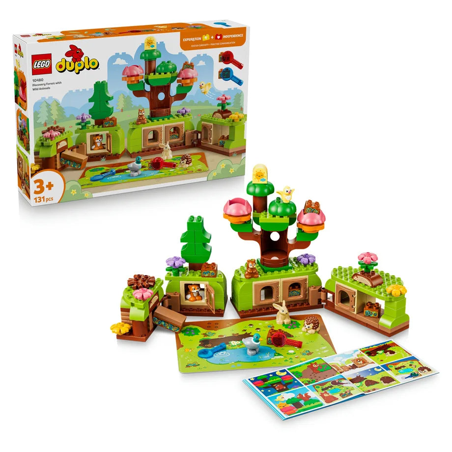 LEGO DUPLO Discovery Forest with Wild Animals Building Toy Set 10480 (820 Pieces)