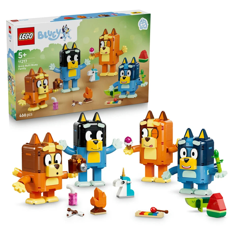 LEGO Bluey Brick-Built Bluey Family Building Toy Set 11217 (106 Pieces)