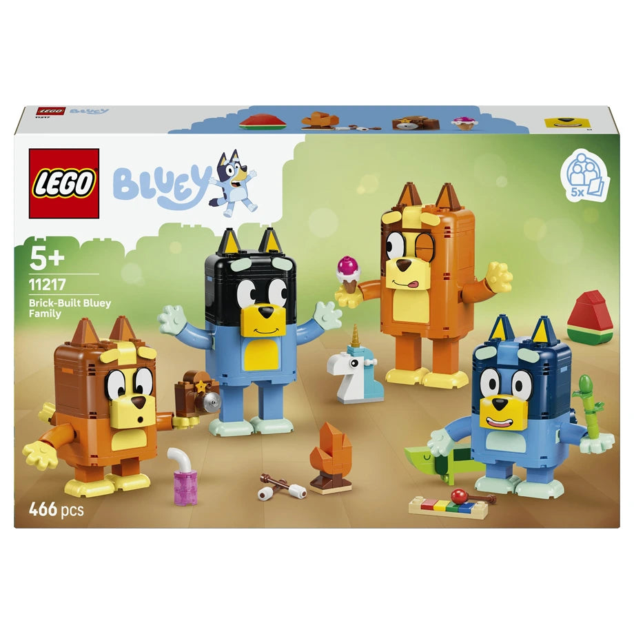 LEGO Bluey Brick-Built Bluey Family Building Toy Set 11217 (106 Pieces)