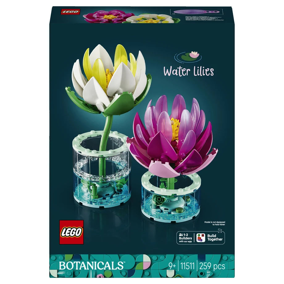 LEGO Botanicals Water Lilies Flower Building Toy Set 11511 (171 Pieces)