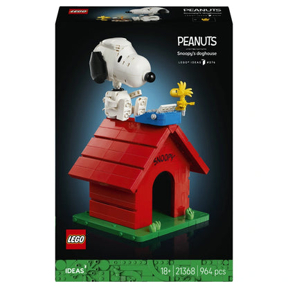 LEGO Ideas Peanuts: Snoopy’s Doghouse Building Toy Set 21368 (428 Pieces)