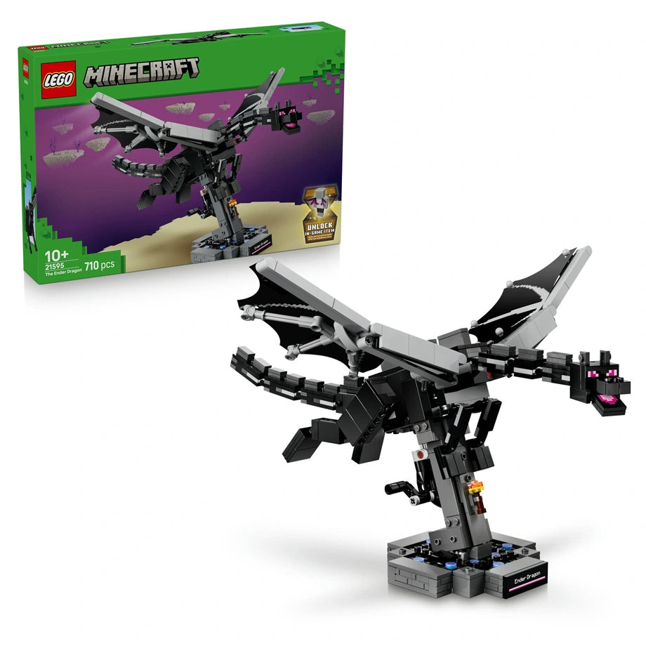LEGO Minecraft The Ender Dragon Building Toy Set 21595 (607 Pieces)