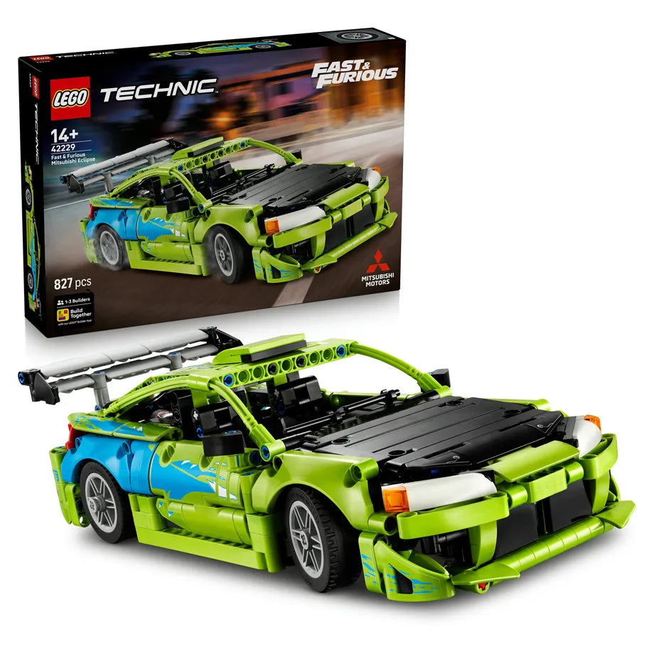 LEGO Technic Fast & Furious Mitsubishi Eclipse Car Building Toy Set 42229 (1516 Pieces)