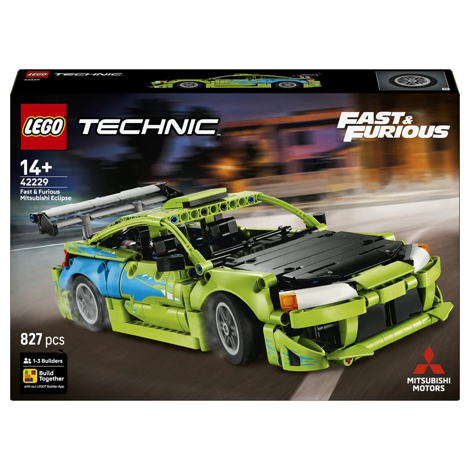 LEGO Technic Fast & Furious Mitsubishi Eclipse Car Building Toy Set 42229 (1516 Pieces)