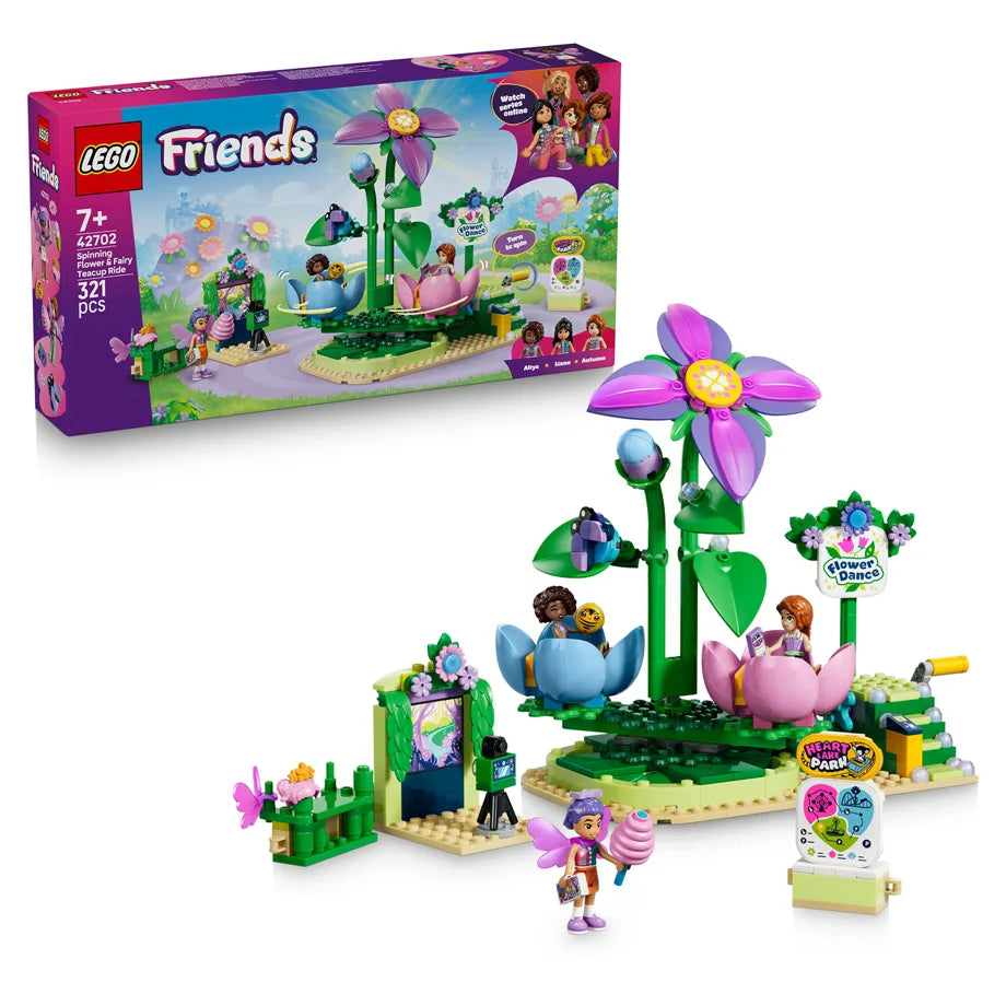 LEGO Friends Spinning Flower & Fairy Teacup Building Toy Set 42702 (864 Pieces)