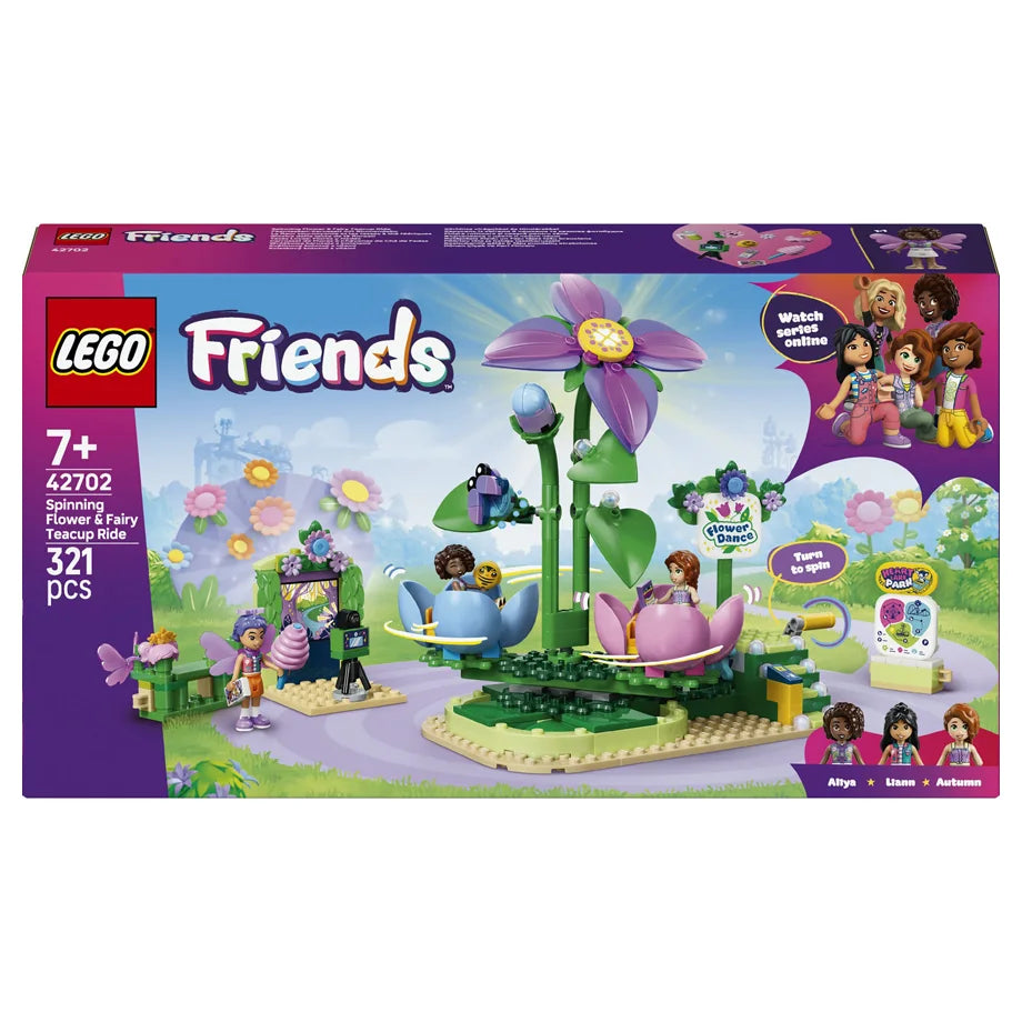 LEGO Friends Spinning Flower & Fairy Teacup Building Toy Set 42702 (864 Pieces)