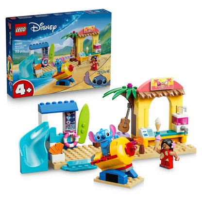 LEGO Disney Beach Fun with Lilo & Stitch Building Toy Set 43280 (85 Pieces)