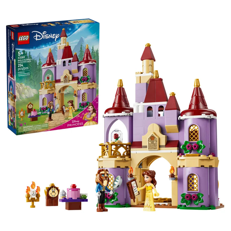 LEGO Disney Princess Belle & the Beast’s Enchanted Castle Building Toy Set 43289 (885 Pieces)