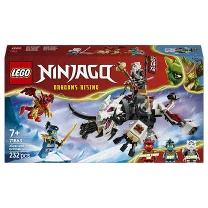 LEGO NINJAGO Zilvar and Grimtak the Dragon Beast Building Toy Set 71863 (394 Pieces)