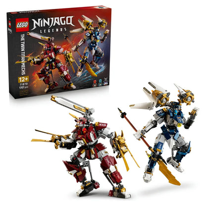 LEGO NINJAGO The Twin Titan Mechs Building Toy Set 71870 (1016 Pieces)