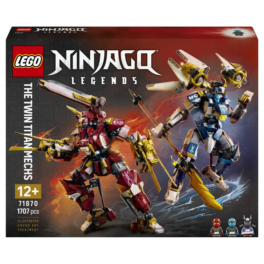 LEGO NINJAGO The Twin Titan Mechs Building Toy Set 71870 (1016 Pieces)