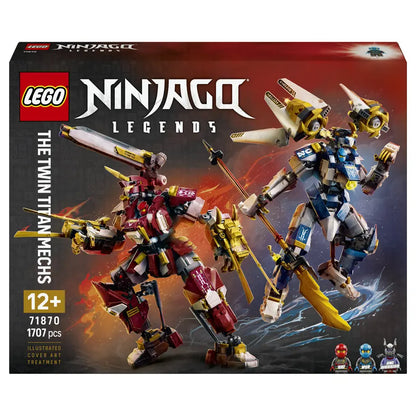 LEGO NINJAGO The Twin Titan Mechs Building Toy Set 71870 (1016 Pieces)