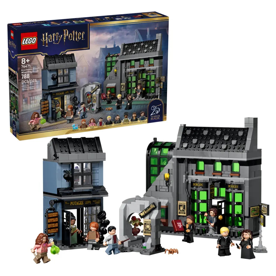 LEGO Harry Potter Knockturn Alley Wizarding Shops Building Toy Set 76471 (817 Pieces)