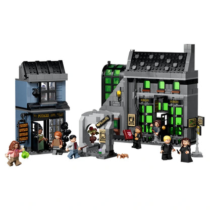 LEGO Harry Potter Knockturn Alley Wizarding Shops Building Toy Set 76471 (817 Pieces)