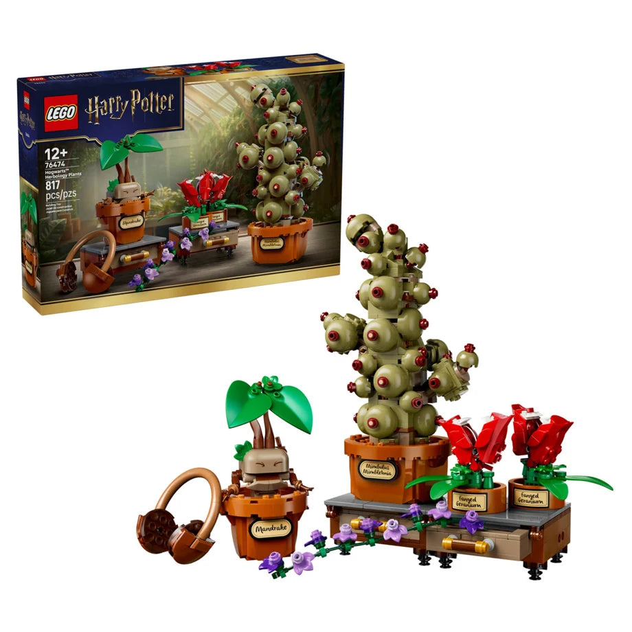 LEGO Harry Potter Hogwarts Herbology Plants Building Toy Set 76474 (244 Pieces)