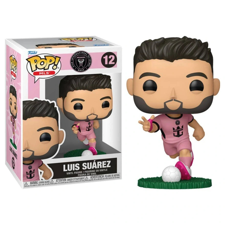 Funko POP! MLS Inter Miami CF Luis Suarez (Pink Uniform) Vinyl Figure (9.9 cm)