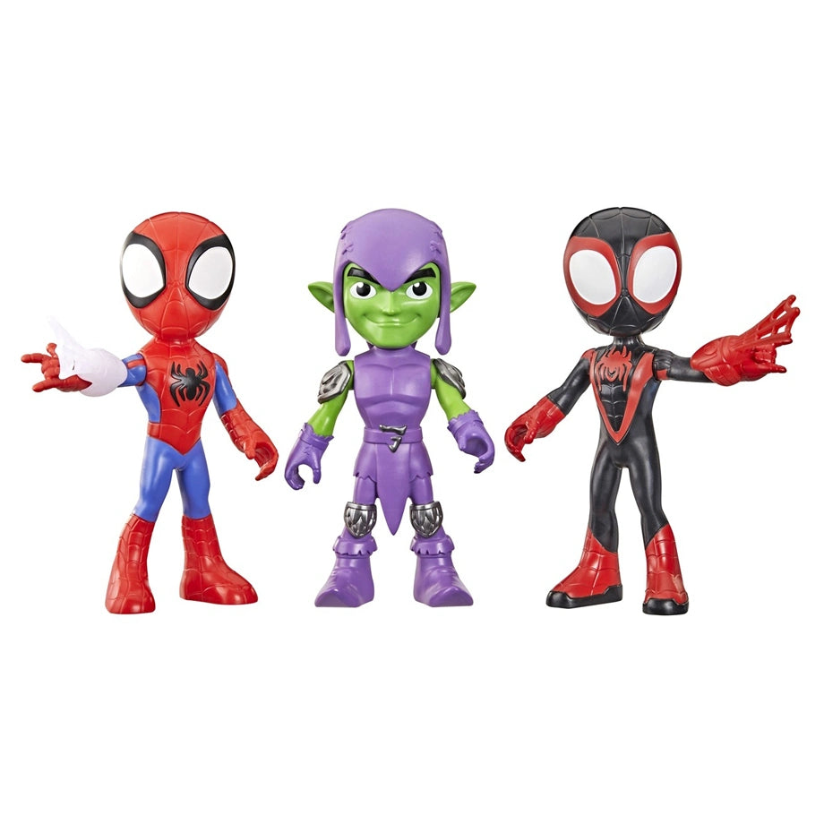 Disney Junior Marvel Spidey and His Amazing Friends Power Thwip Pack Action Figures Set (22.86 cm, Pack of 3)
