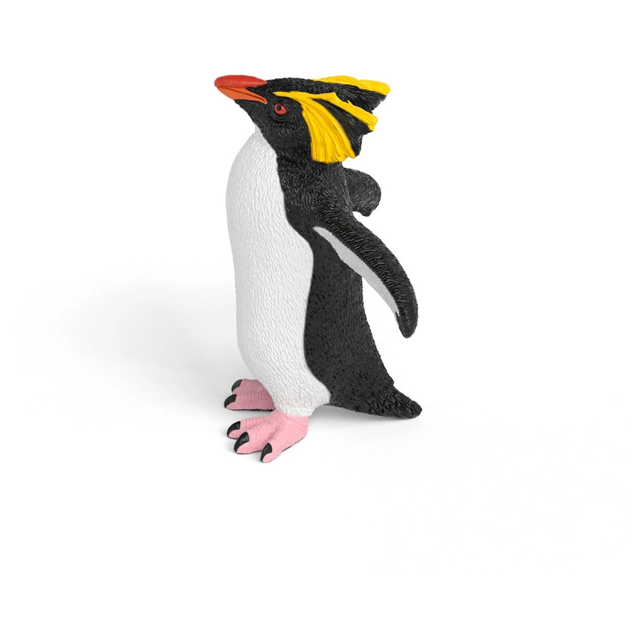 Schleich Wild Life Rockhopper Penguin Figure (4.5 x 2.8 x 5 cm, Black/White/Yellow)