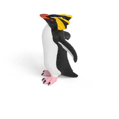 Schleich Wild Life Rockhopper Penguin Figure (4.5 x 2.8 x 5 cm, Black/White/Yellow)