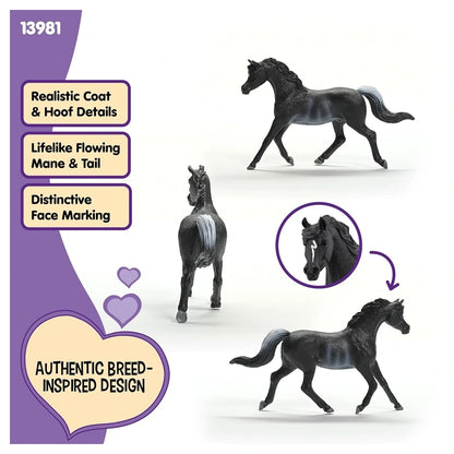 Schleich Horse Club Arabian Stallion Figure (15 x 4.5 x 10 cm, Black)