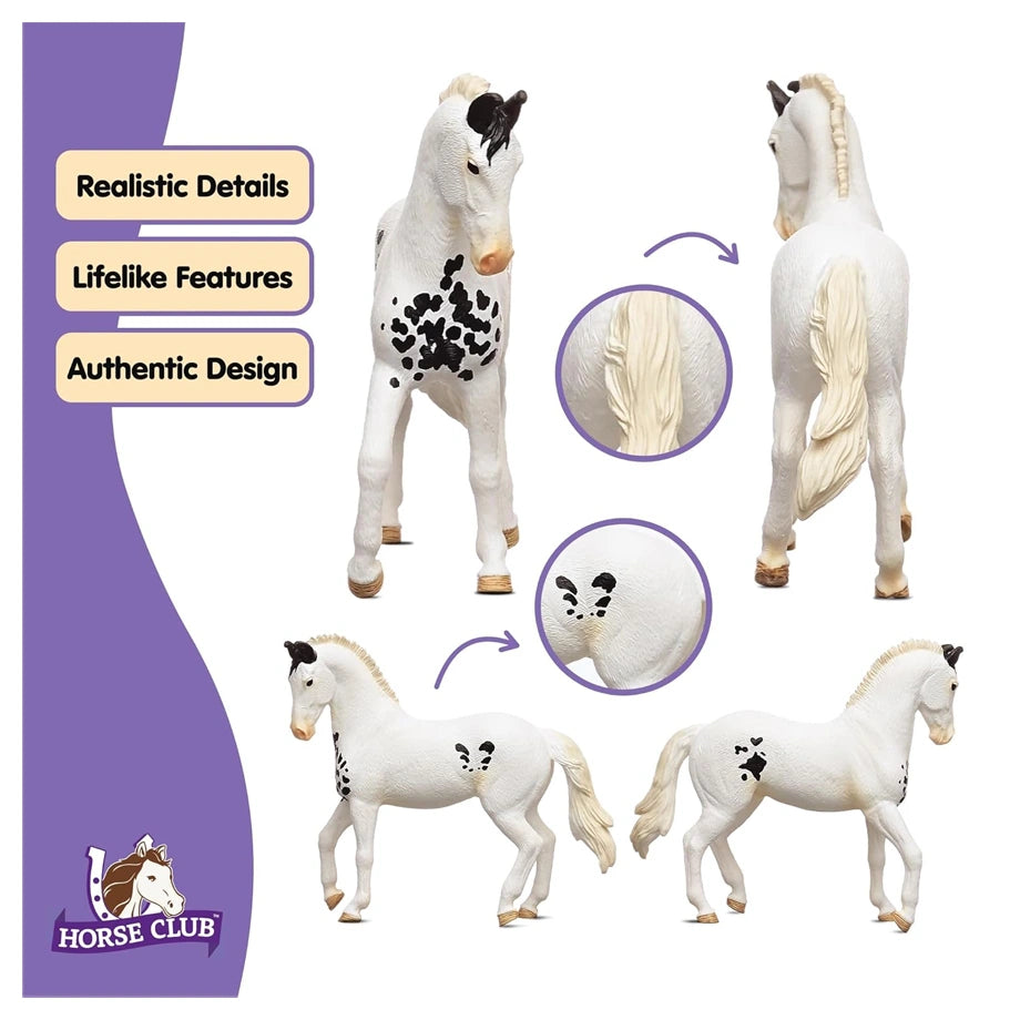 Schleich Horse Club Marwari Stallion Figure (13.3 x 4.5 x 11.2 cm, White)