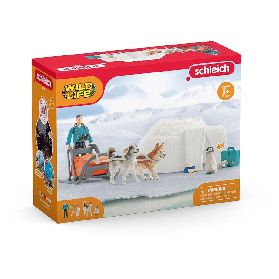 Schleich Wild Life Antarctic Expedition Playset (24.38 x 8.38 x 18.8 cm, 19 Pieces)
