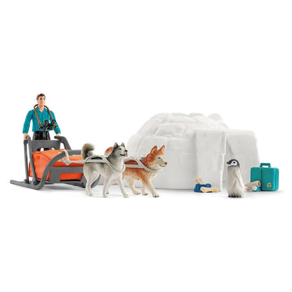 Schleich Wild Life Antarctic Expedition Playset (24.38 x 8.38 x 18.8 cm, 19 Pieces)