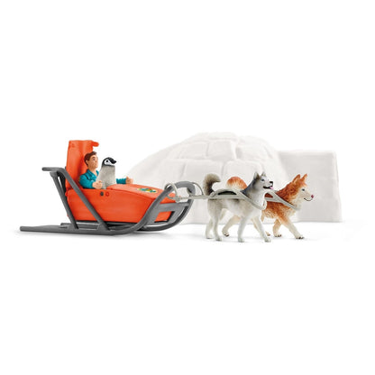 Schleich Wild Life Antarctic Expedition Playset (24.38 x 8.38 x 18.8 cm, 19 Pieces)