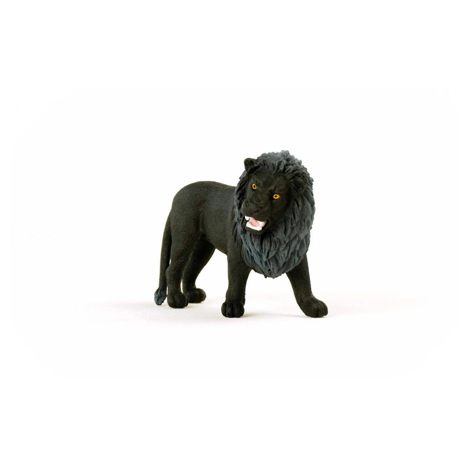 Schleich Wild Life Roaring Lion Figure (Black)