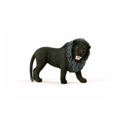 Schleich Wild Life Roaring Lion Figure (Black)