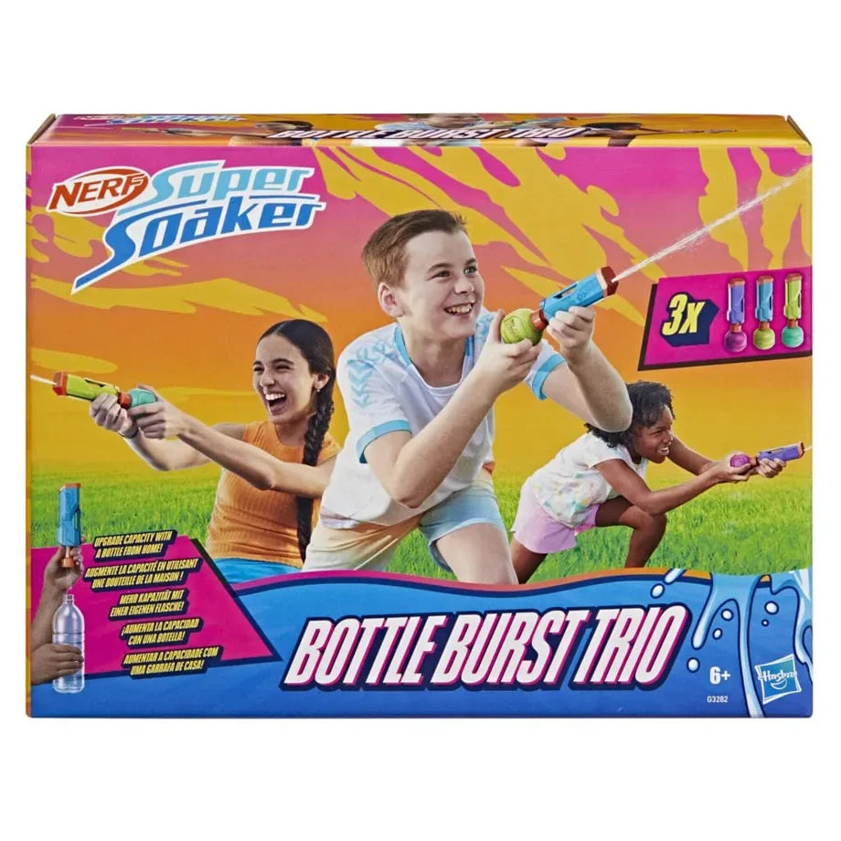 Hasbro NERF Super Soaker Bottle Burst Trio Water Blaster Set