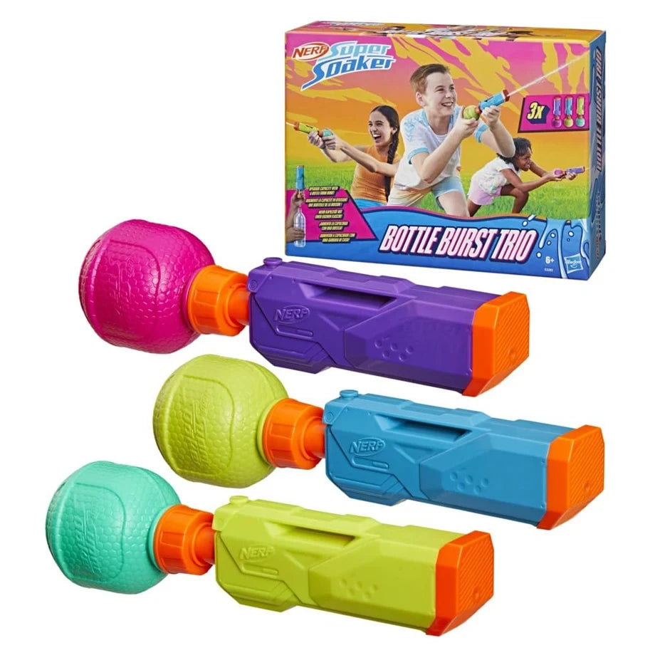 Hasbro NERF Super Soaker Bottle Burst Trio Water Blaster Set