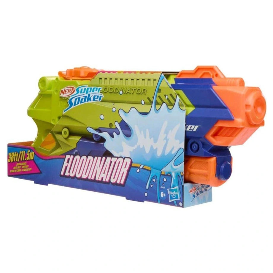 Hasbro NERF Super Soaker Floodinator Water Blaster (Green/Orange/Blue)