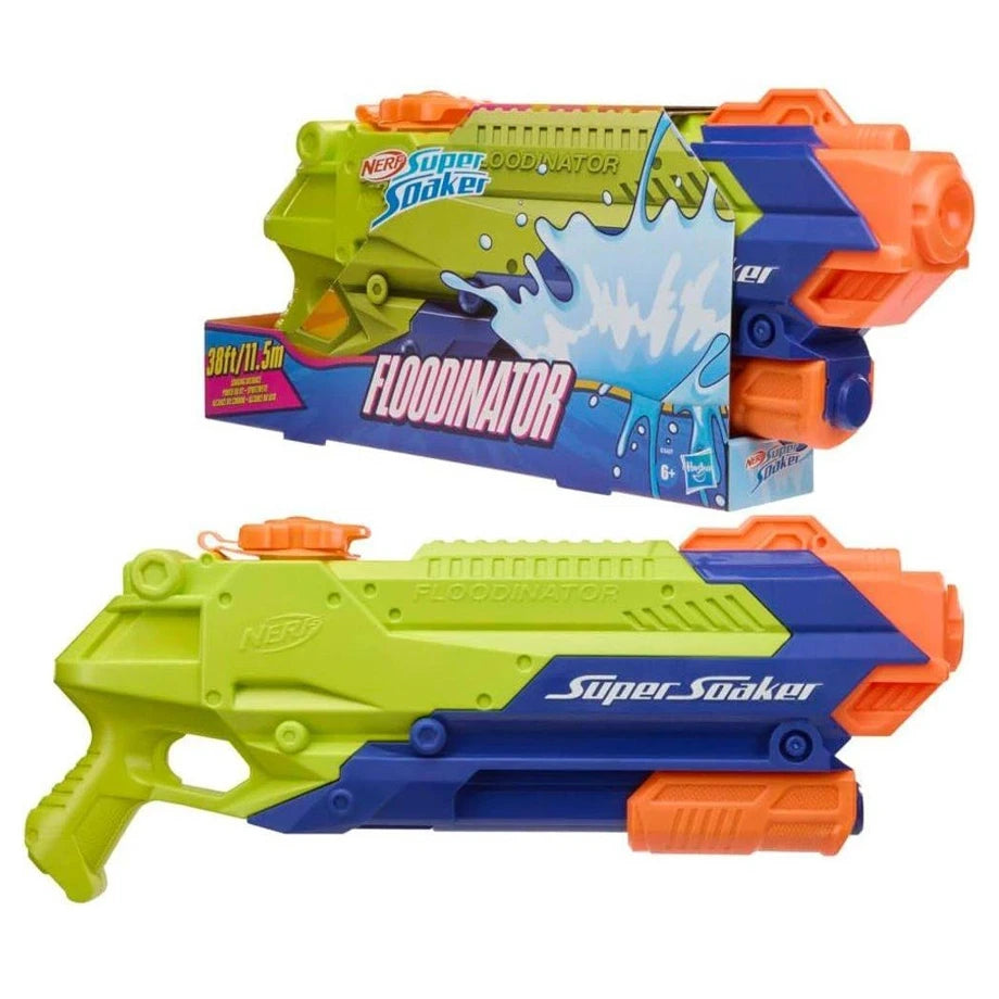 Hasbro NERF Super Soaker Floodinator Water Blaster (Green/Orange/Blue)