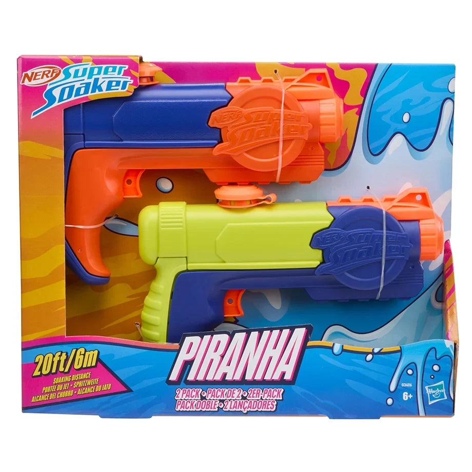 Hasbro NERF Super Soaker Piranha Water Blaster Set (Pack of 2)